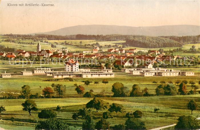 Kloten-Zuerich mit Artillerie Kaserne