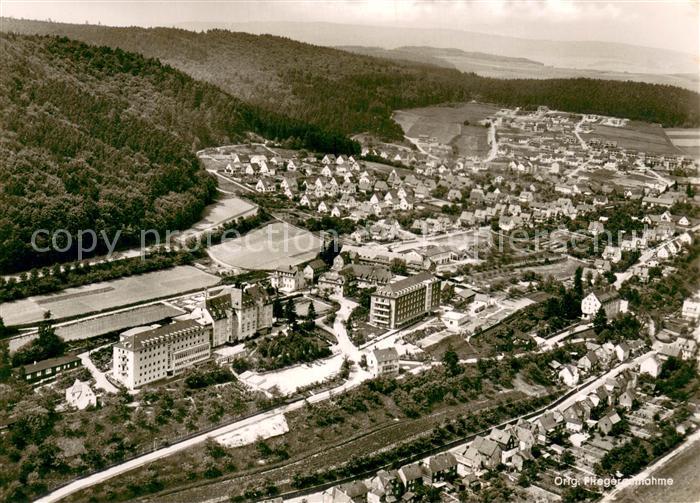 Marburg Lahn Fliegeraufnahme mit Diakonissen Mutterhaus Hebron