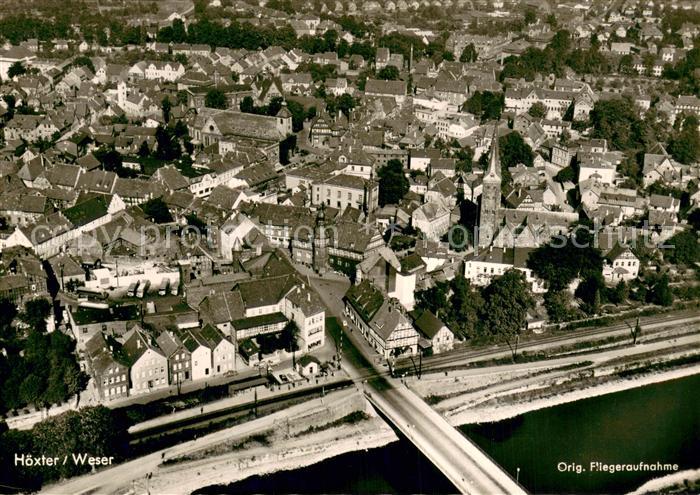 Hoexter Weser Fliegeraufnahme