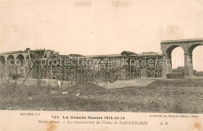 Dannemarie Haut-Rhin La reconstruction du Viaduc de Dannemarie