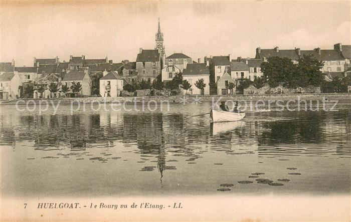 Huelgoat 29 Le Bourg vu de l'Etang