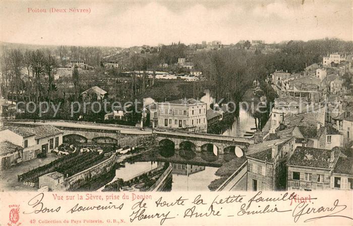 Niort 79 Vue sur la Sevre prise du Donjon