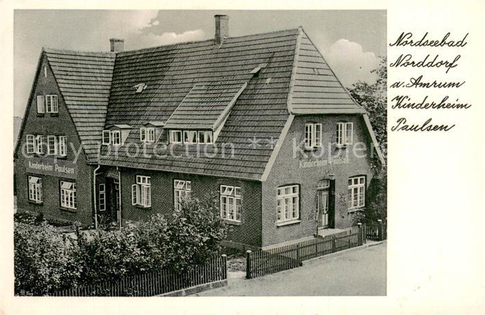 Norddorf Amrum Kinderheim Paulsen