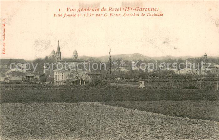 Revel 31 Haute-Garonne Vue generale Ville fondee en 1332 par G Flotte Senechal d