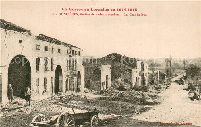 Doncieres 88 Theatre de violents combats La Grande Rue