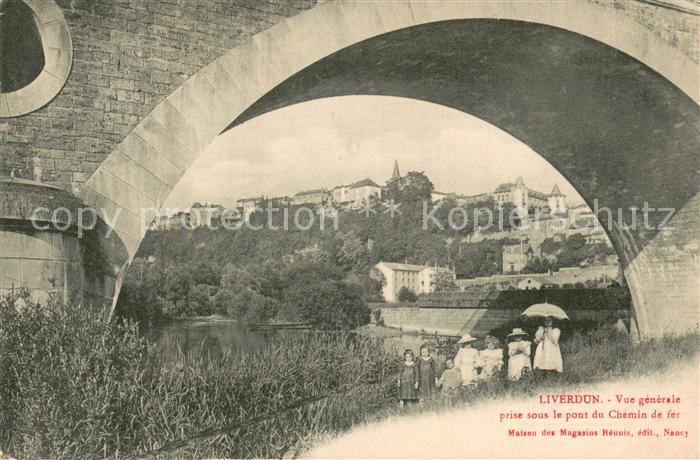 Liverdun 54 Vue generale prise sous le pont du Chemin de fer
