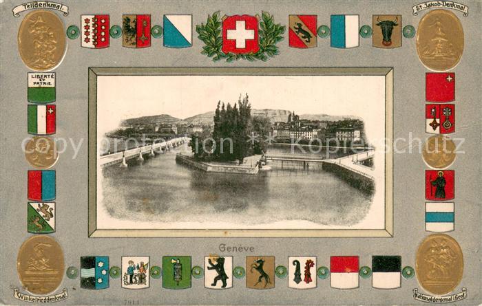 Geneve GE Telldenkmal Winkelrieddenkmal St Jakob Denkmal Nationaldenkmal Stadtwa