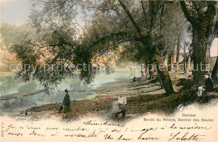 Geneve GE Bords du Rhone Sentier des Saules