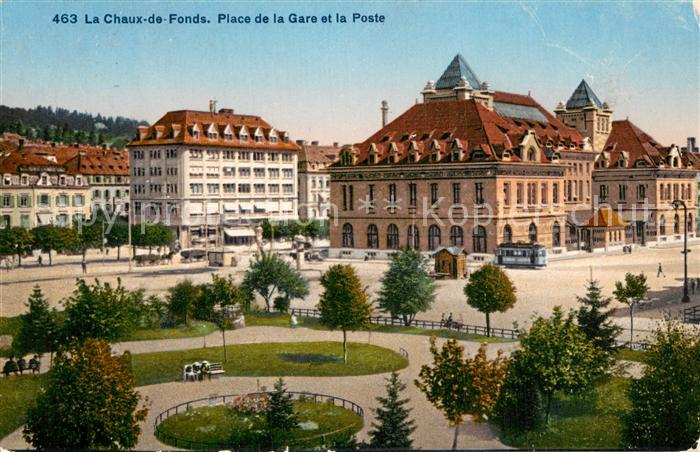 La Chaux-de-Fonds NE Place de la Gare et la Poste