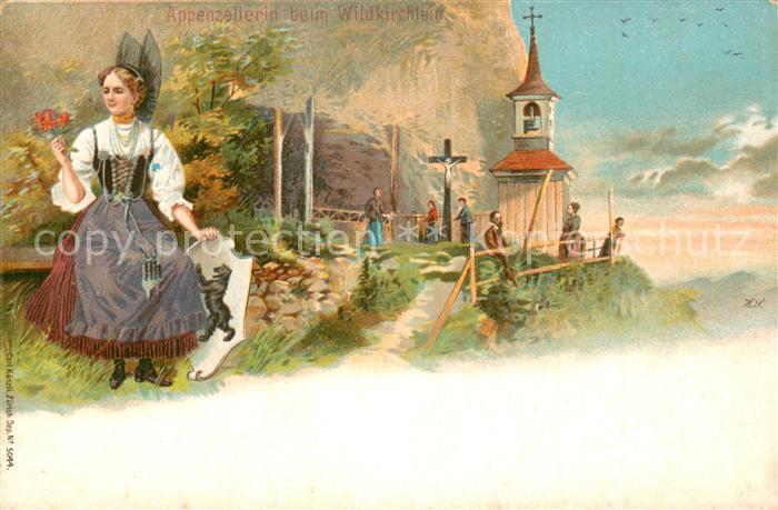 Weissbad IR Appenzellerin beim Wildkirchli