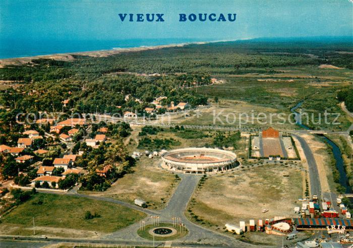Vieux-Boucau-les-Bains 40 Landes Vue d’ensemble aerienne Au premier plan les are