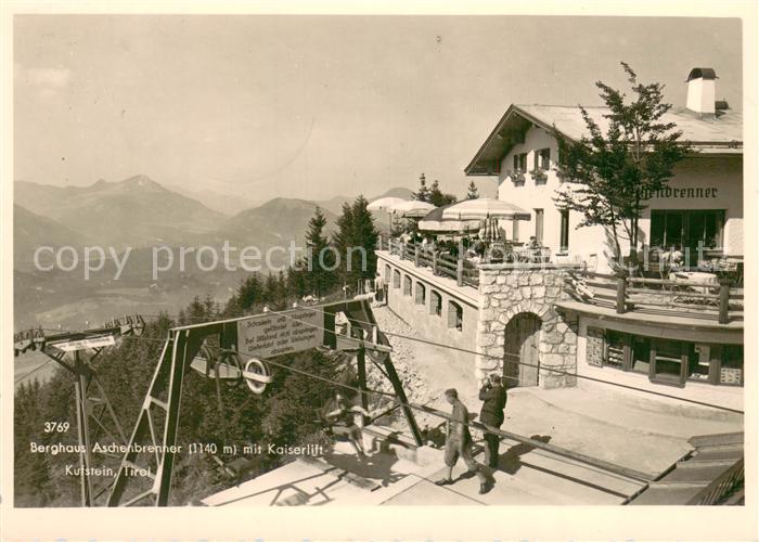 Kufstein Tirol Berghaus Aschenbrenner mit Kaiserlift
