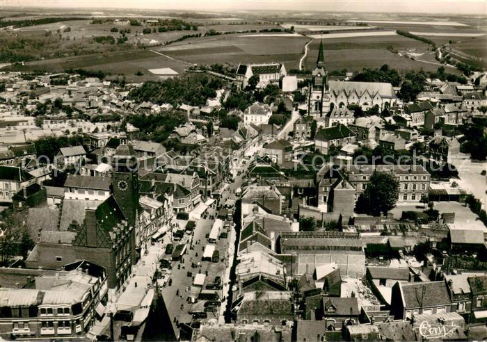 Montdidier 80 Somme Vue generale par avion