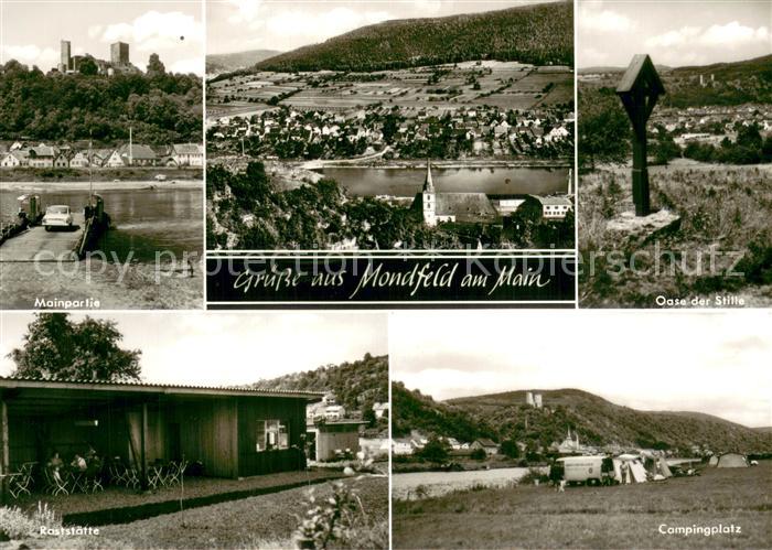 Mondfeld Mainpartie Panorama Oase der Stille Raststaette Campingplatz