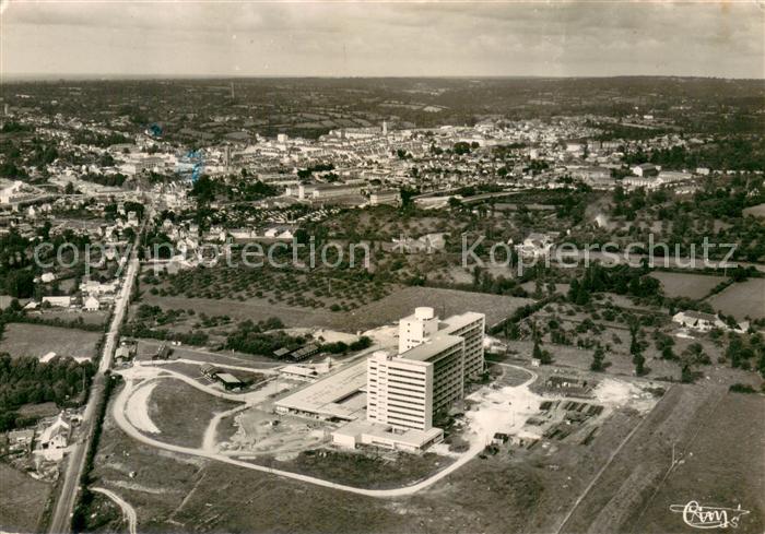Saint-Lo Manche Hopital Immemorial et Saint Lo Vue aerienne
