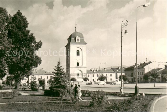 Brezno Bries SK Gottwaldovo namestie V pozadi kalsicisticka mestska