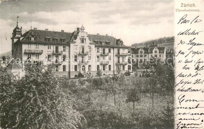 Zuerich ZH Theodosianum Aussenansicht