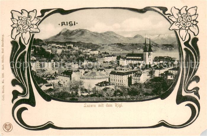 Luzern  LU Teilansicht m. Rigi