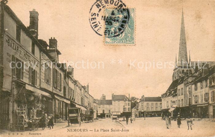 Nemours 77 La Place Saint-Jean