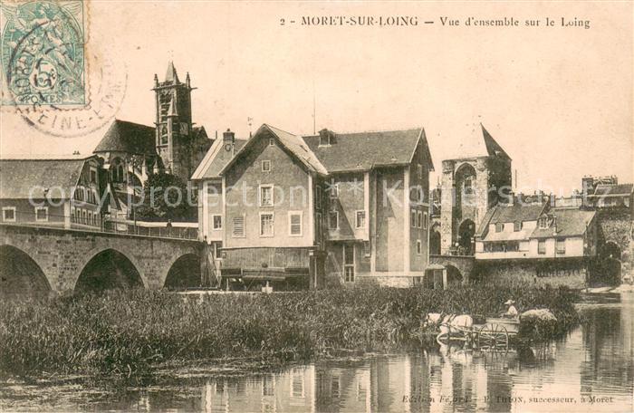 Moret-sur-Loing Vue d ensemble sur le Loing