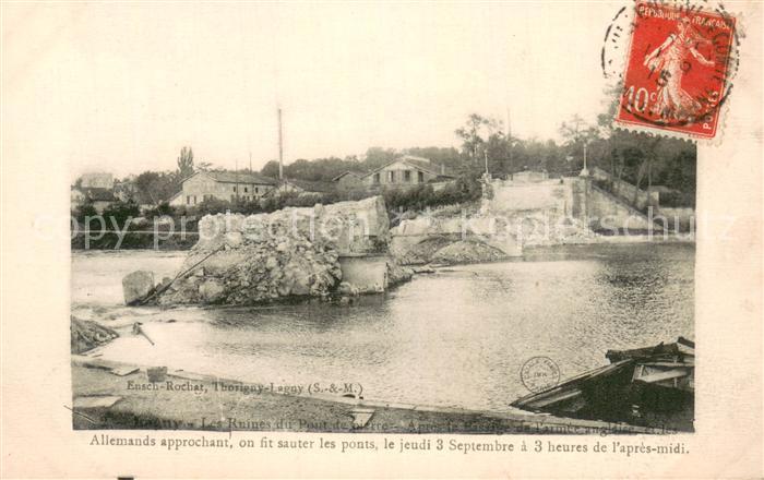 Thorigny-Lagny Les Ruines du Pont de pierre