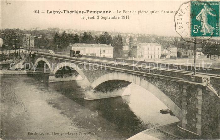 Lagny-sur-Marne 77 Le Pont de pierre qu on fit sauter Gespann
