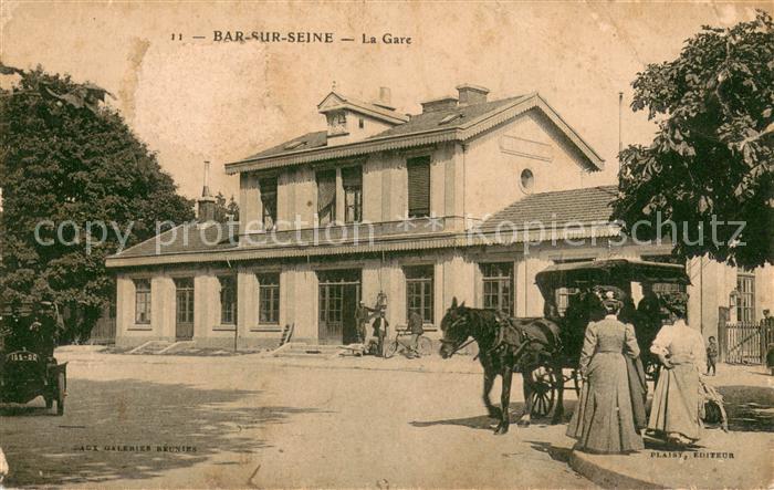 Bar-sur-Seine 10 Bahnhof m. Kutsche