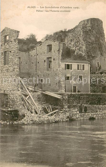 Alais 30 Les Inondations d Octobre 1907