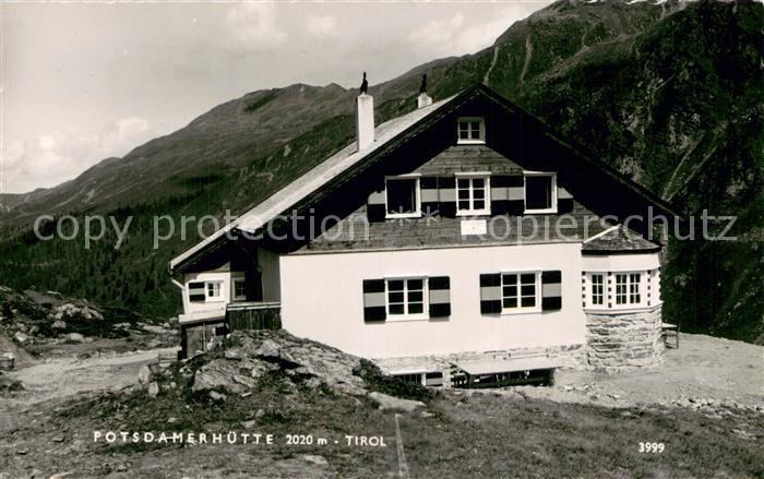 Potsdamerhuette 2020m Sellrain Tirol Aussenansicht