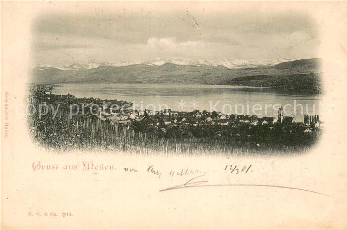 Meilen ZH Gesamtansicht m. See