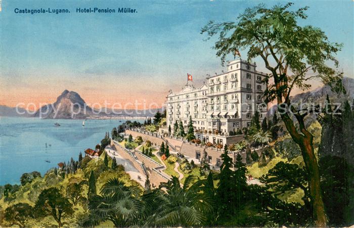 Castagnola Lago di Lugano Hotel-Pension Mueller