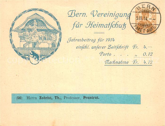 Bern BE Vereinigung fuer Heimatschutz