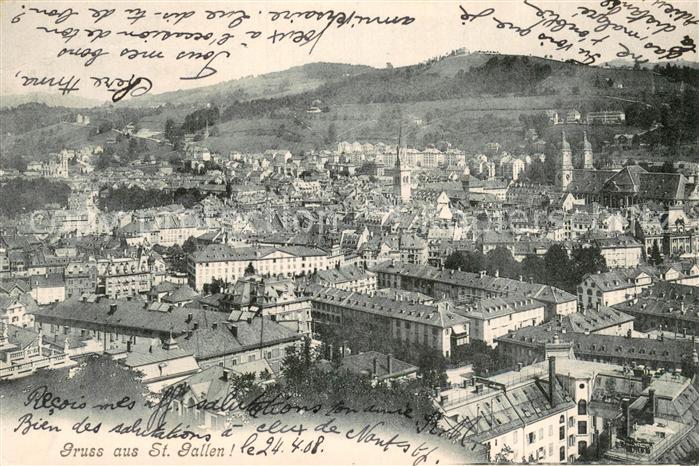 St Gallen SG Stadtpanorama