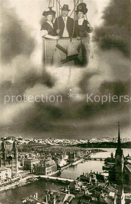 Zuerich ZH Ballonfahrt Panorama