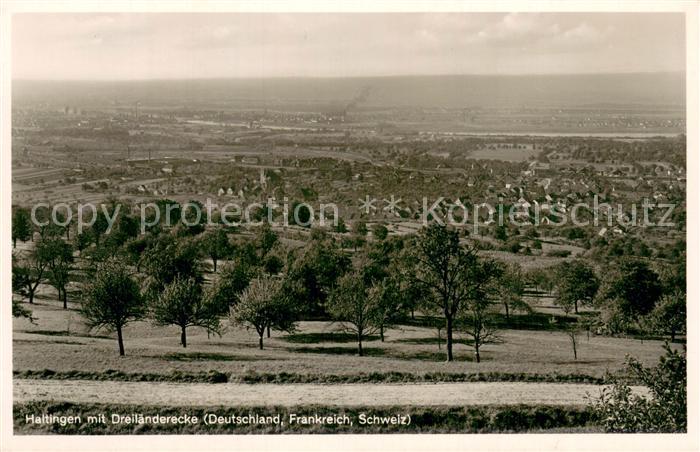 Haltingen Weil am Rhein BW Dreilaenderecke Panorama