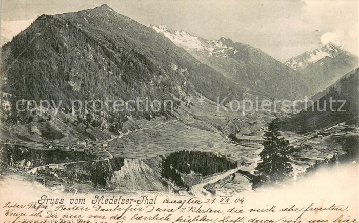 Medels Rheinwald GR Medelser Thal Panorama