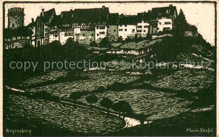 REGENSBURG Bayern Kuenstlerkarte