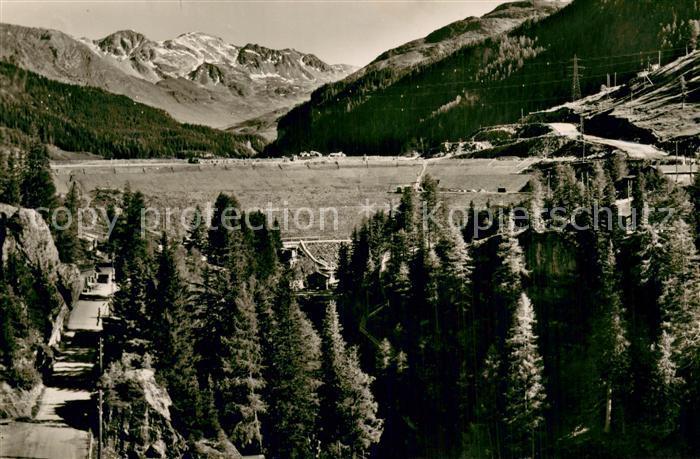 Marmorera GR Staudamm mit Piz Grevasalvas