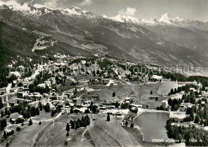 Crans-sur-Sierre Fliegeraufnahme