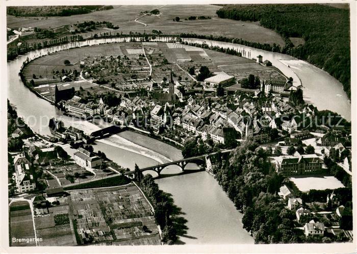 Bremgarten AG Fliegeraufnahme Feldpost