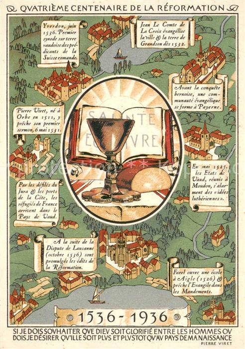 Lausanne VD Quatrième Centenaire de la Réformation 1536 - 1936 Comité de Jeuness