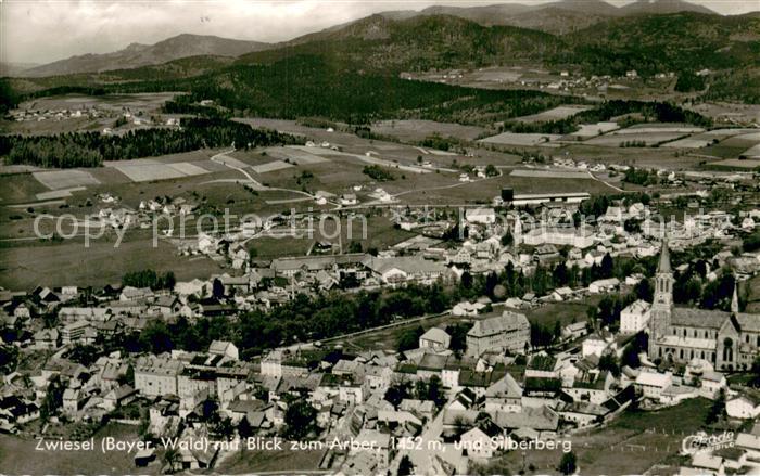 Zwiesel  Niederbayern Gesamtansicht m. Arber