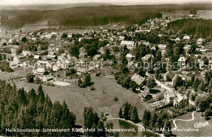Koenigsfeld Schwarzwald Fliegeraufnahme Gesamtansicht