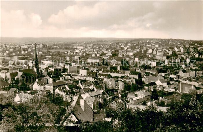 Hagen Westfalen Gesamtansicht v. Goldberg aus