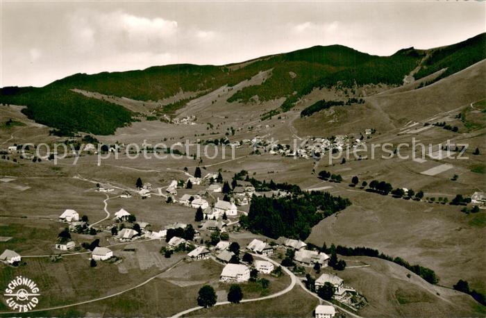 Bernau Schwarzwald Fliegeraufnahme Gesamtansicht