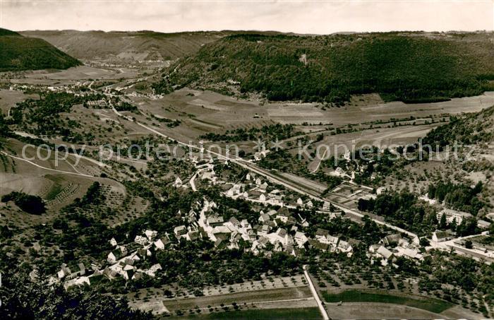 Bad Ditzenbach Fliegeraufnahme Gesamtansicht m. Gosbach u. Muehlhausen