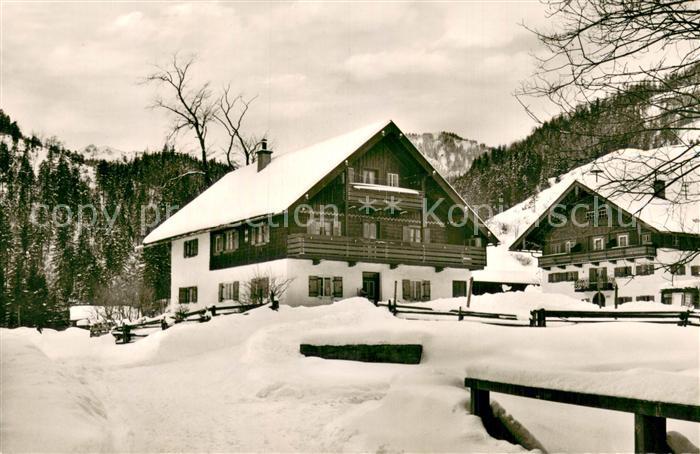 Weissbach Alpenstrasse Zum Ederbauern Winter Schnee