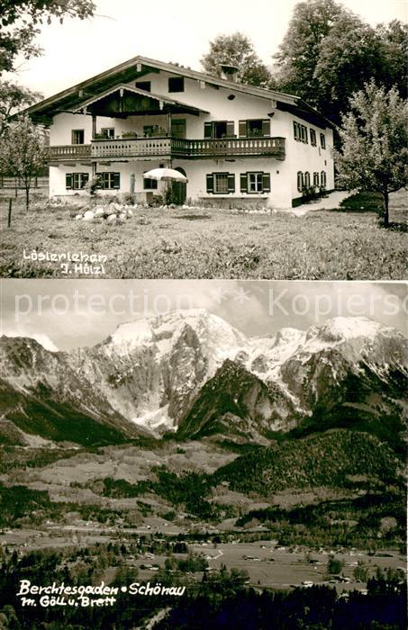 BERCHTESGADEN Bayern Loeslerlehen Berchtesgaden-Schoenau m. Goell u. Brett