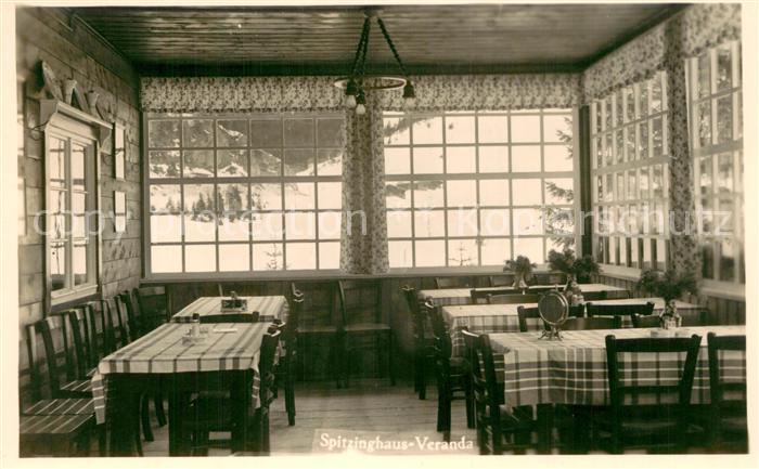 Spitzinghaus 1150m Schliersee Veranda Innenansicht