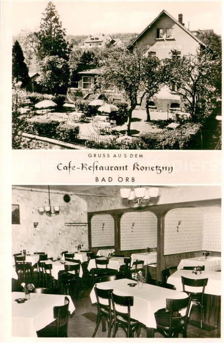 Bad Orb Cafe-Rest. Konetzny Innen- u. Aussenansicht